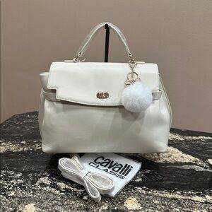 NWT Cavalli “Tatiana” Top-Handle Satchel
